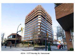 Photo 1: 214 1177 HORNBY Street in Vancouver: Downtown VW Condo for sale in "LONDON PLACE" (Vancouver West)  : MLS®# V1062008