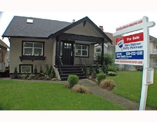 Photo 1: 2315 KITCHENER Street in Vancouver: Grandview VE House for sale (Vancouver East)  : MLS®# V712639