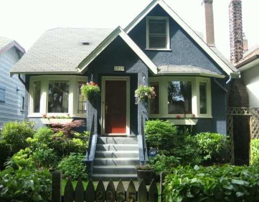 Main Photo: 2955 W 13TH AV in Vancouver: Kitsilano House for sale (Vancouver West)  : MLS®# V596351