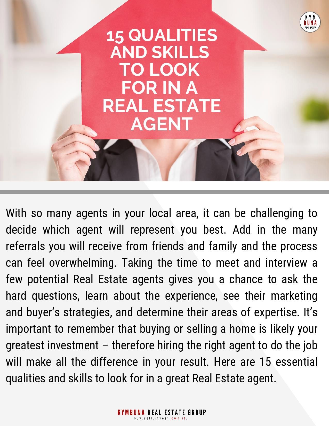 15 Qualities and Skills to Look for in a Real Estate Agent