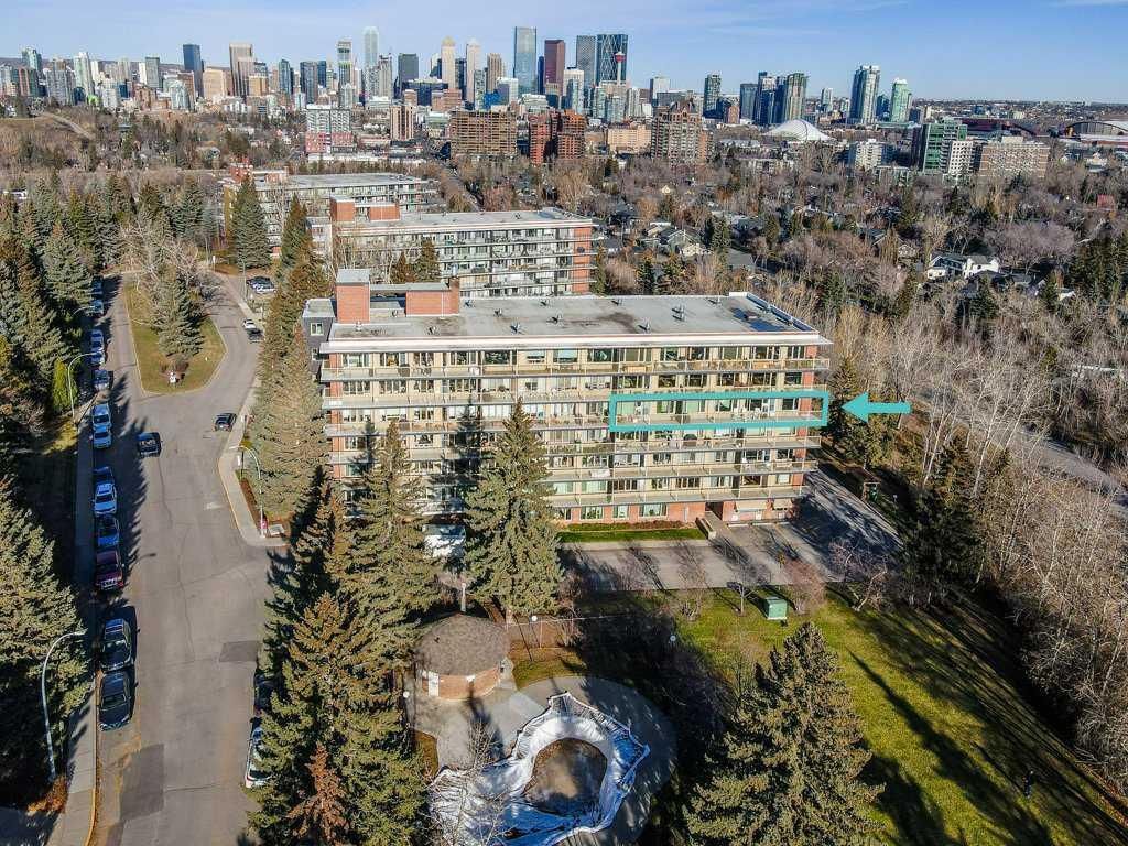 Close to 70 feet of a south facing balcony! Minutes from Downtown Calgary