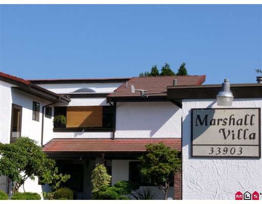 Main Photo: 3 33903 MARSHALL Road in Abbotsford: Central Abbotsford Townhouse for sale in "MARSHALL VILLAS" : MLS®# F2824518