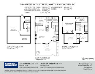 Photo 26: 7 848 W 16TH Street in North Vancouver: Mosquito Creek Townhouse for sale : MLS®# R2715539