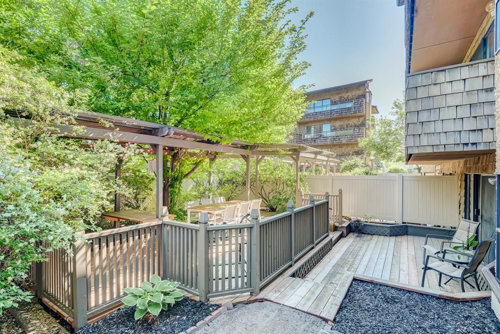 This is your private 2-tiered patio!