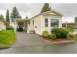 Photo 1: 186 7790 KING GEORGE Boulevard in Surrey: East Newton Manufactured Home for sale in "Crispen Bays" : MLS®# R2560382