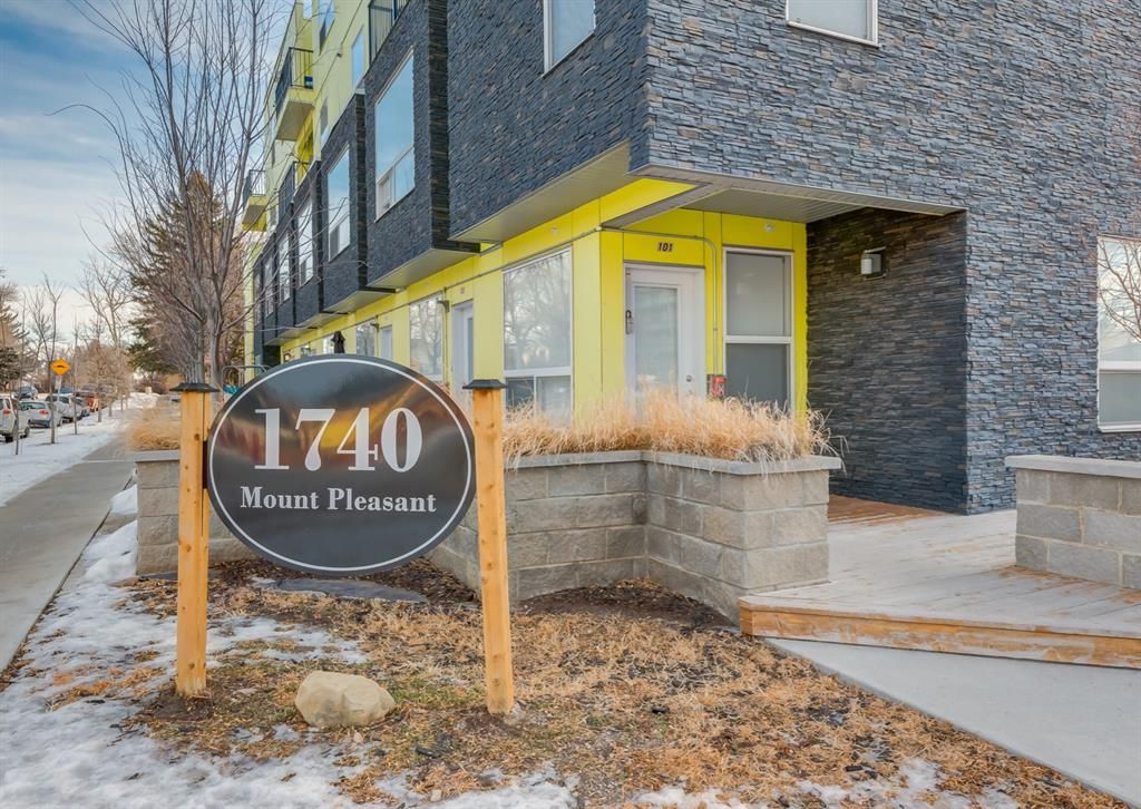 Main Photo: 104 1740 9 Street NW in Calgary: Mount Pleasant Apartment for sale : MLS®# A1171559
