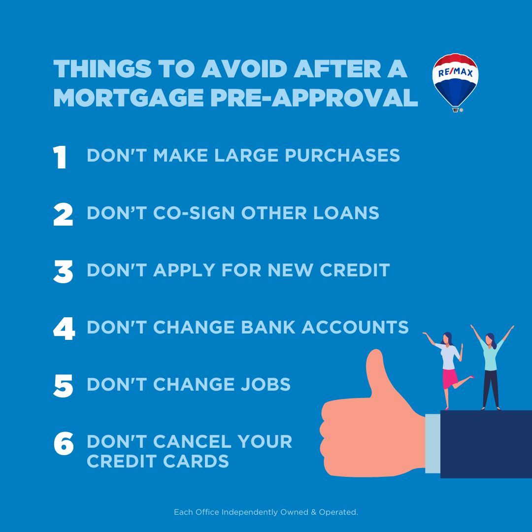 Things to Avoid After Mortgage Approval