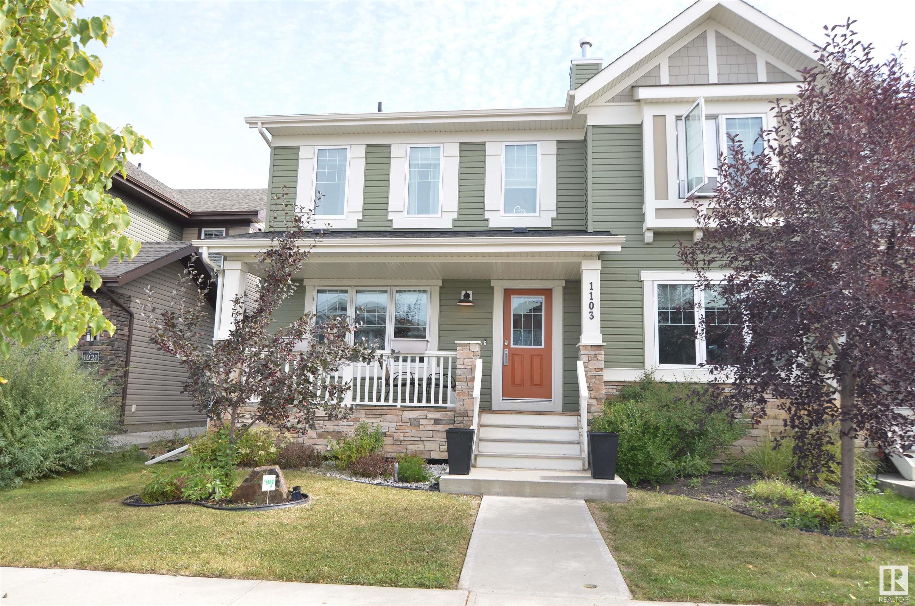 Main Photo: 1103 162 Street in Edmonton: Zone 56 House Half Duplex for sale : MLS®# E4312358