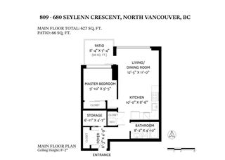 Photo 2: 809 680 SEYLYNN Crescent in North Vancouver: Lynnmour Condo for sale in "COMPASS" : MLS®# R2478557