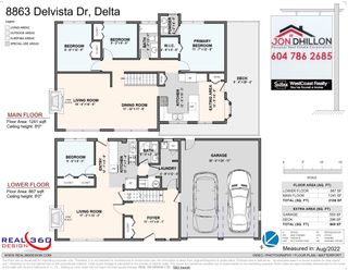 Photo 2: 8863 DELVISTA Drive in Delta: Nordel House for sale (N. Delta)  : MLS®# R2716238