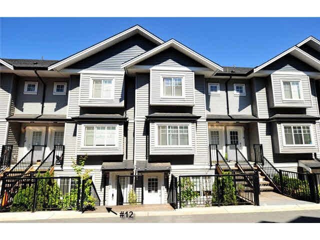 Main Photo: 12 11255 132 Street in Surrey: Bridgeview Townhouse for sale in "FRASERVIEW TERRACE" (North Surrey)  : MLS®# R2054048