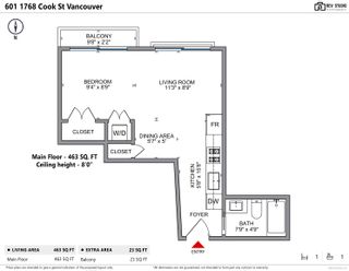 Photo 19: 601 1768 COOK Street in Vancouver: False Creek Condo for sale (Vancouver West)  : MLS®# R2830609