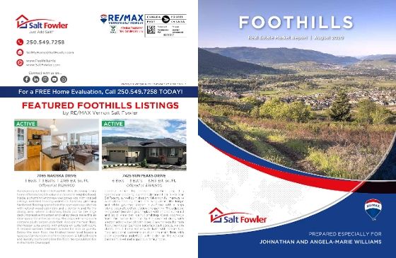 Just Released!! Our Foothills Area Market Update for August!
