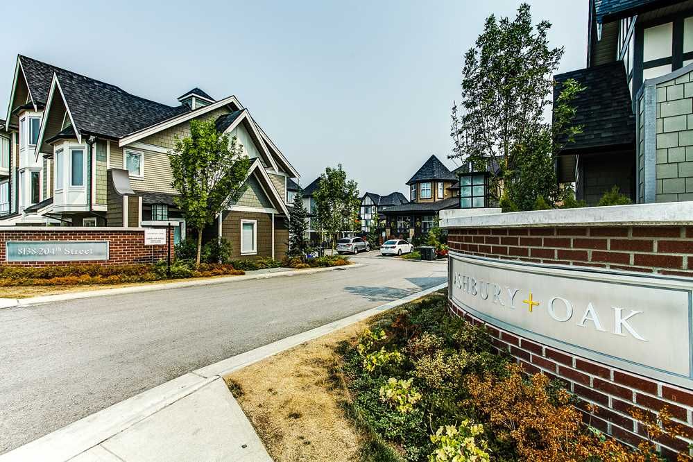 Main Photo: 38 8138 204 Street in Langley: Willoughby Heights Townhouse for sale in "ASHBURY OAK" : MLS®# R2195288