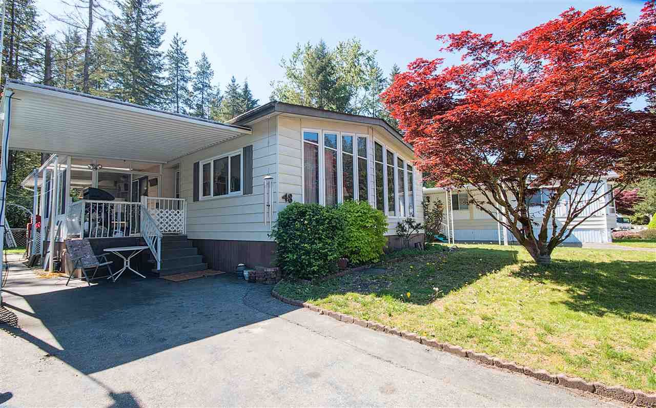 Main Photo: 48 2305 200 Street in Langley: Brookswood Langley Manufactured Home for sale in "CEDAR LANE" : MLS®# R2061584