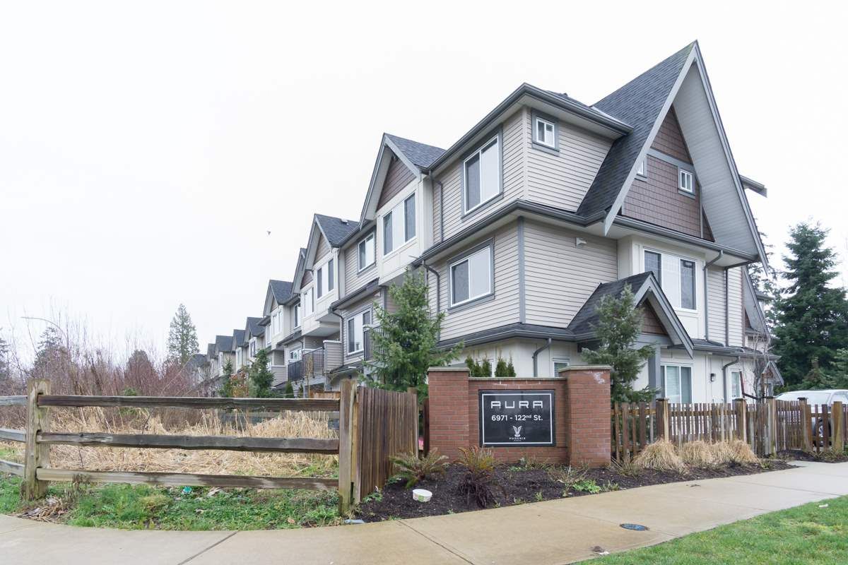 Main Photo: 30 6971 122 Street in Surrey: West Newton Townhouse for sale in "Aura" : MLS®# R2440521