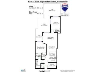 Photo 13: 210 2008 BAYSWATER Street in Vancouver West: Home for sale : MLS®# V1071191