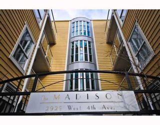 Photo 1: 409-2929 West 4th Avenue in Vancouver: Kitsilano Condo for sale in "The Madison" (Vancouver West)  : MLS®# V806678