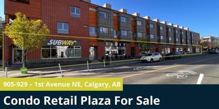 Main Photo: 905-929 1 Avenue NE in Calgary: Bridgeland/Riverside Retail for sale : MLS®# A2118584