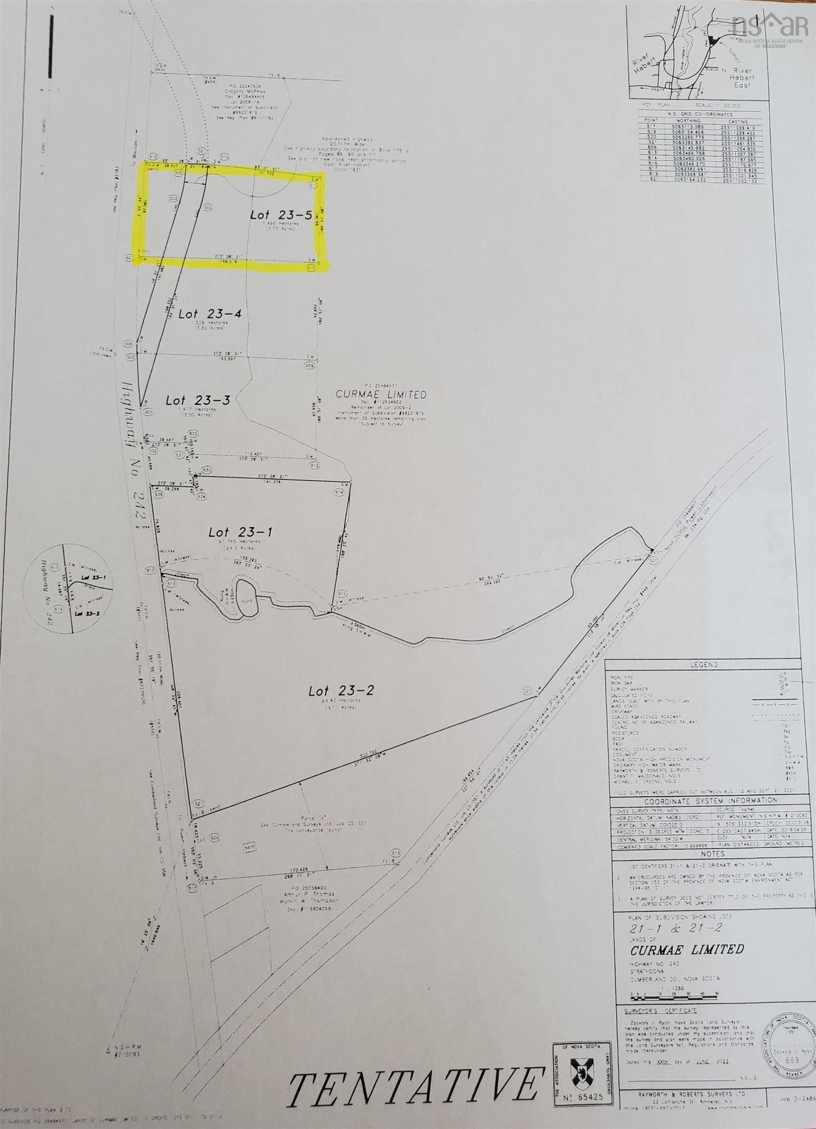 Main Photo: 23-5 242 Highway in River Hebert East: 102S-South of Hwy 104, Parrsboro Vacant Land for sale (Northern Region)  : MLS®# 202312420