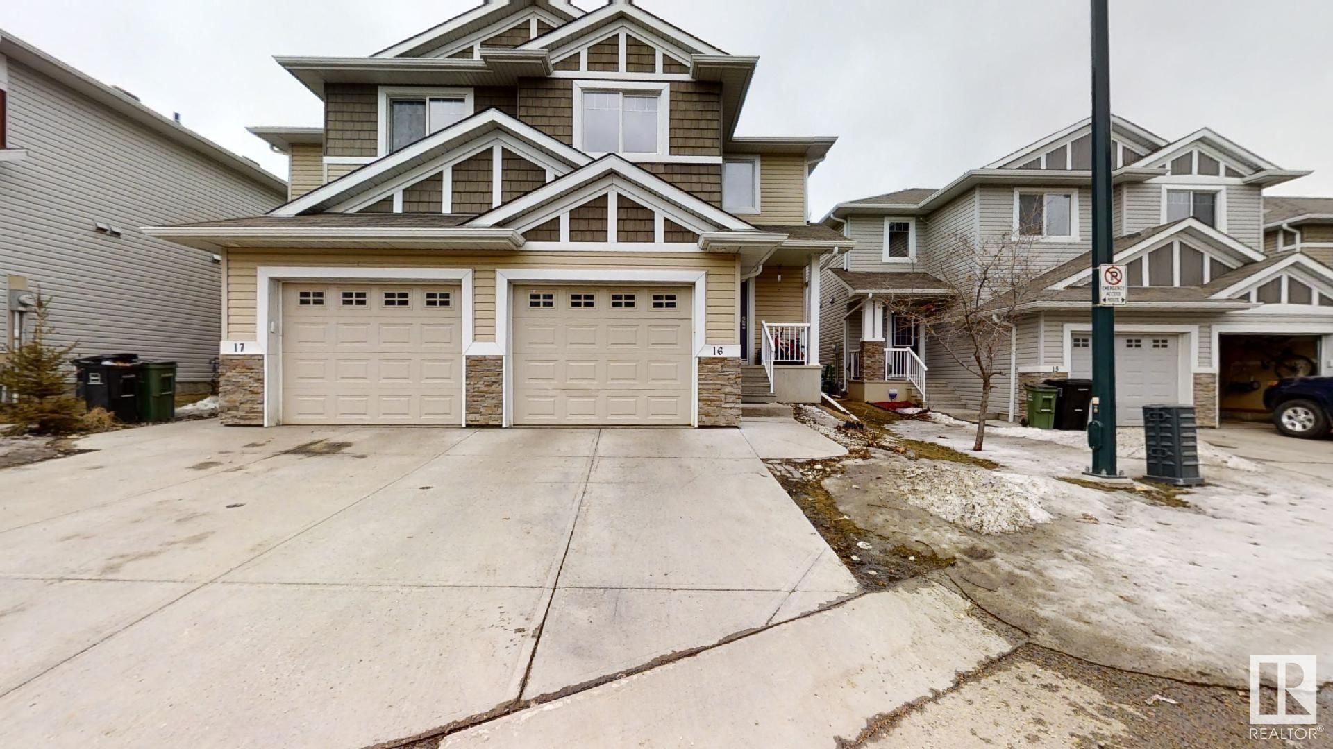 Main Photo: 16 655 TAMARACK Road in Edmonton: Zone 30 House Half Duplex for sale : MLS®# E4292365