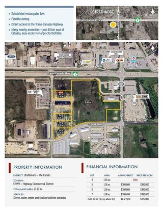 Photo 2: Lots 5,6 and 7 385, 455 and 525 Canal Avenue: Strathmore Commercial Land for sale : MLS®# A2094416