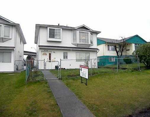 Main Photo: 4108 BRANT Street in Vancouver: Victoria VE House for sale (Vancouver East)  : MLS®# V581330