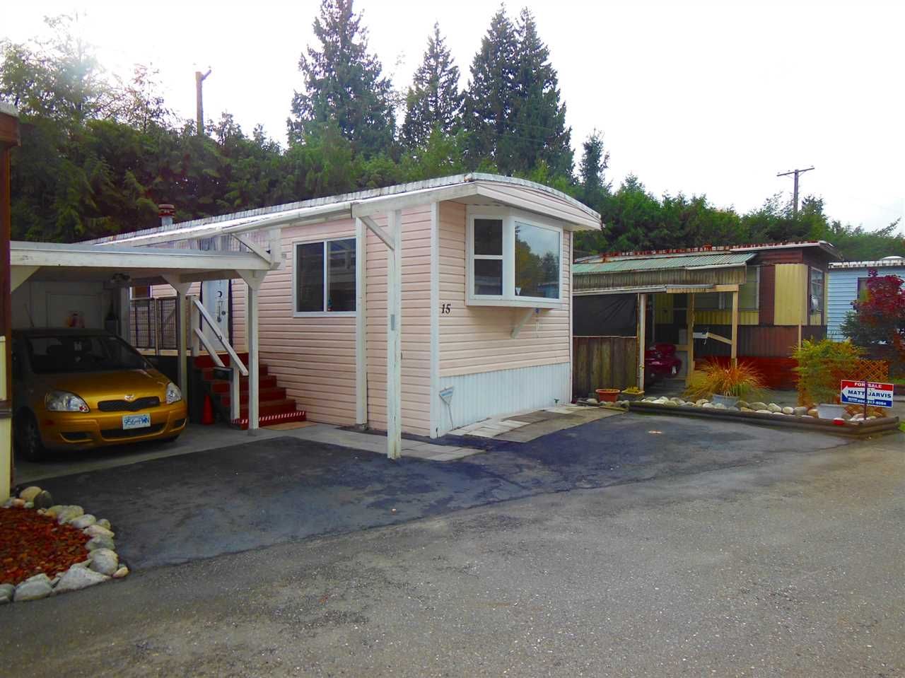 Main Photo: 15 4200 DEWDNEY TRUNK ROAD in Coquitlam: Ranch Park Manufactured Home for sale : MLS®# R2013256