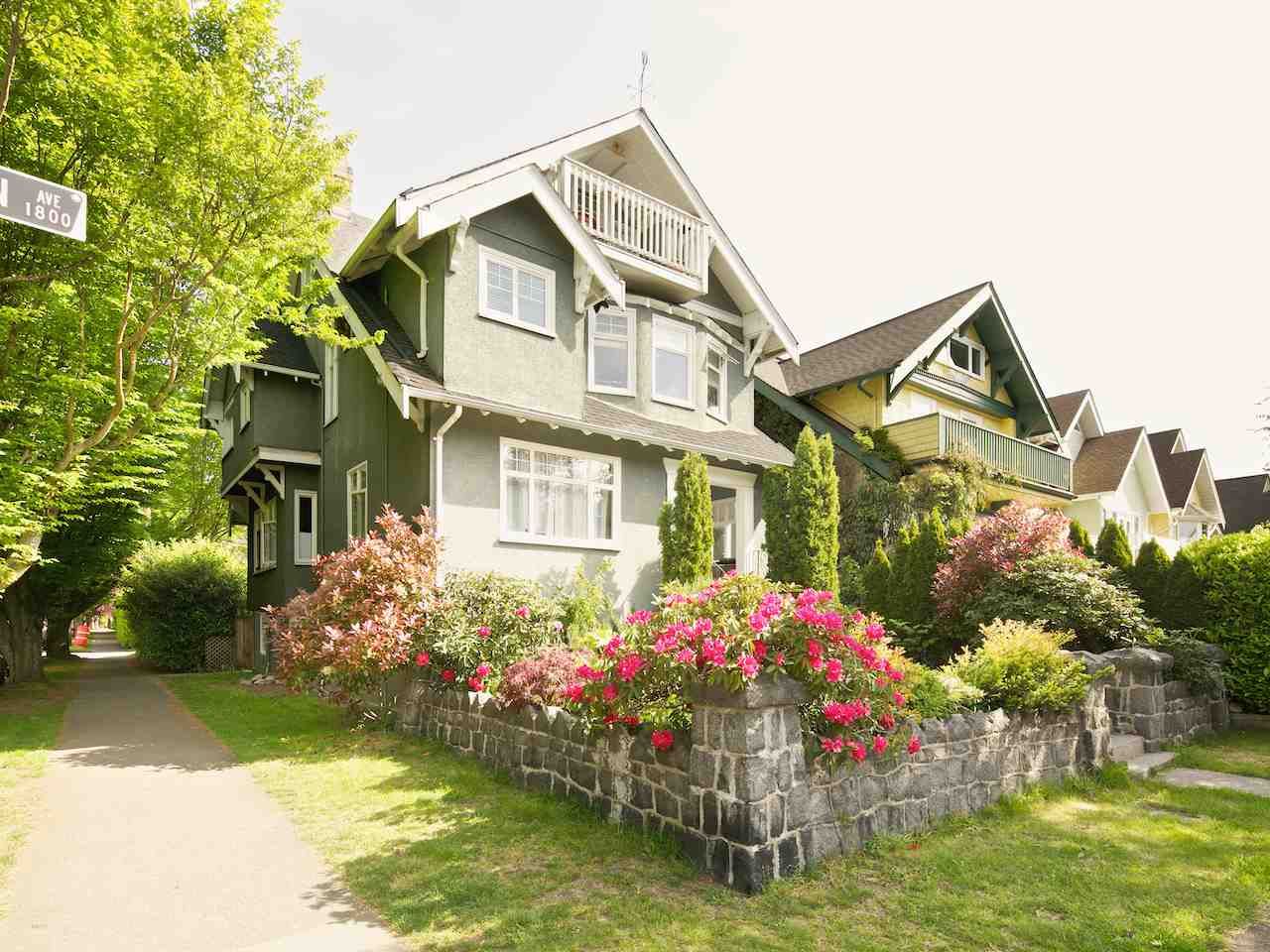 Main Photo: 1855 CREELMAN AVENUE in Vancouver: Kitsilano House for sale (Vancouver West)  : MLS®# R2064016