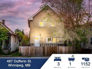 Photo 1: 487 Dufferin Avenue in Winnipeg: North End Residential for sale (4A)  : MLS®# 202201347