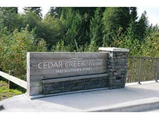 Photo 3: 118 1480 SOUTHVIEW Street in Coquitlam: Burke Mountain Townhouse for sale in "CEDAR CREEK NORTH" : MLS®# V1118464