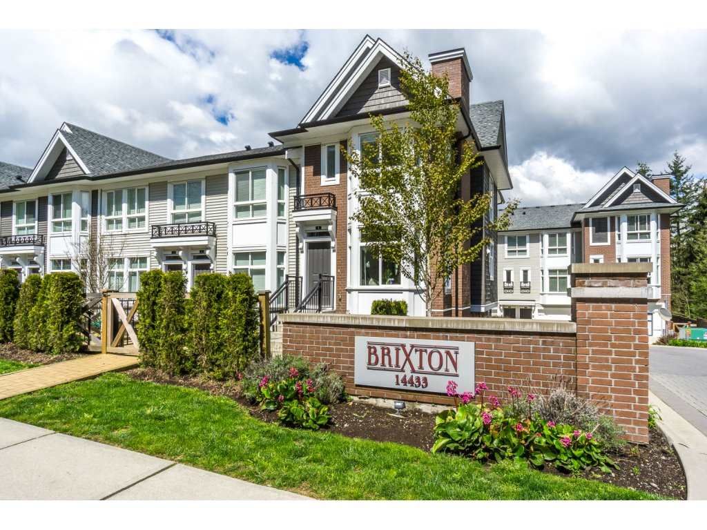 Main Photo: 1 14433 60 Avenue in Surrey: Sullivan Station Townhouse for sale in "Brixton" : MLS®# R2158472