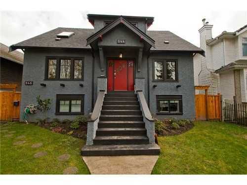 Main Photo: 844 22ND Ave E in Vancouver East: Fraser VE Home for sale ()  : MLS®# V995269