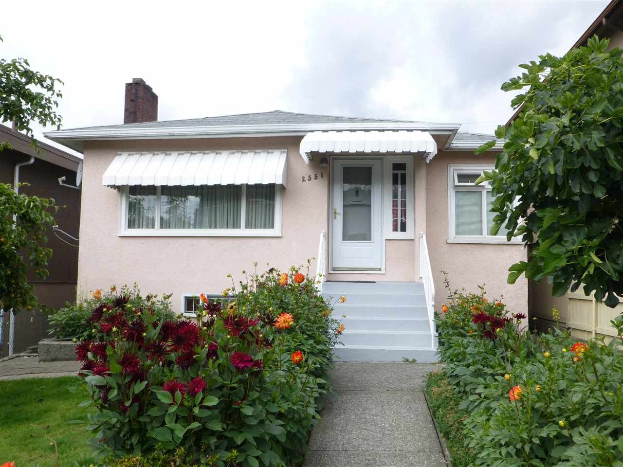 Main Photo: 2551 RENFREW Street in Vancouver: Renfrew VE House for sale (Vancouver East)  : MLS®# R2092376