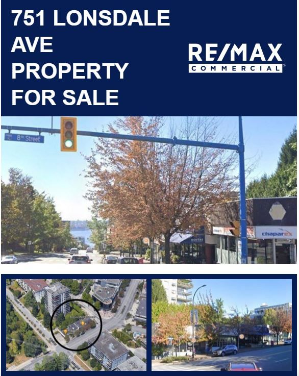 Main Photo: 751 Lonsdale Avenue in North Vancouver: Central Lonsdale Land Commercial for sale