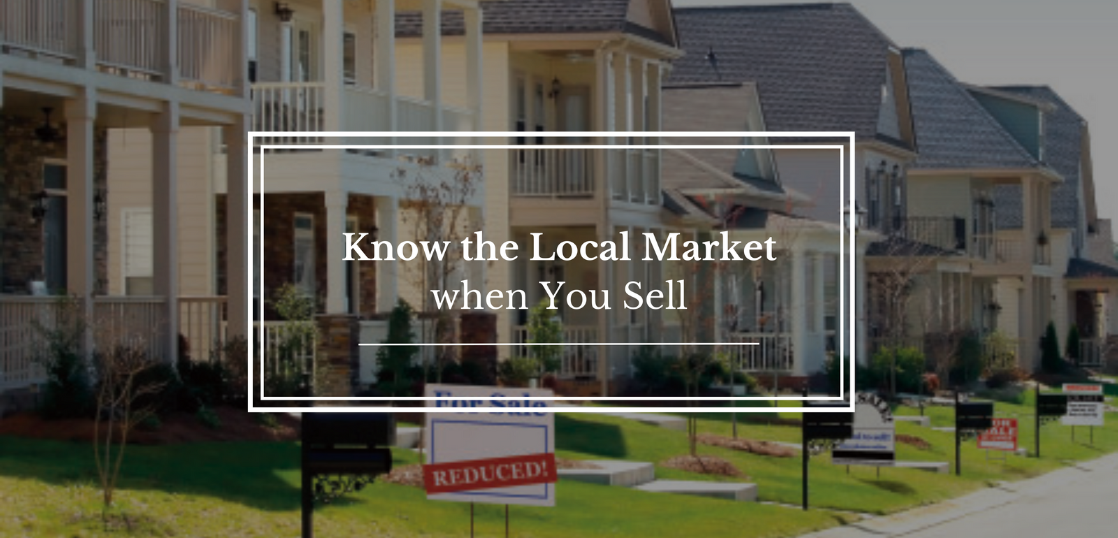 Know the Local Market when You Sell 