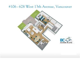Photo 2: 106 628 W 13TH Avenue in Vancouver: Fairview VW Condo for sale in "CONNAUGHT ESTATES" (Vancouver West)  : MLS®# V890491