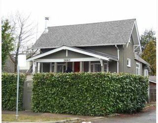 Photo 1: 3563 HEATHER Street in Vancouver: Cambie House for sale in "DOUGLAS PARK" (Vancouver West)  : MLS®# V753174