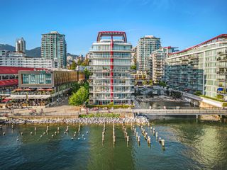 Photo 32: 102 175 VICTORY SHIP Way in North Vancouver: Lower Lonsdale Condo for sale in "Cascade at the Pier" : MLS®# R2779752