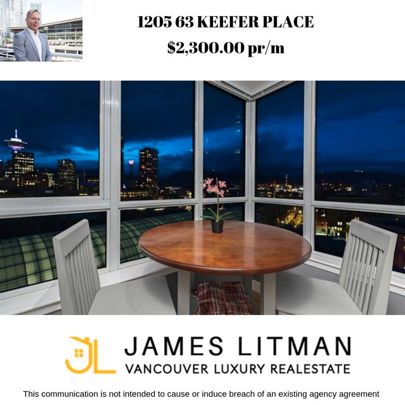 FEATURED LISTING: 1205 - 63 Keefer Place Vancouver