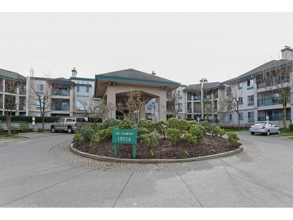 Main Photo: 337 19528 FRASER Highway in Surrey: Cloverdale BC Condo for sale in "The Fairmont" (Cloverdale)  : MLS®# R2153433