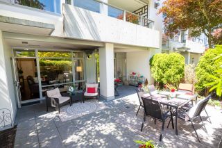 Photo 1: 110 6015 IONA Drive in Vancouver: University VW Condo for sale in "Chancellor House" (Vancouver West)  : MLS®# R2893242
