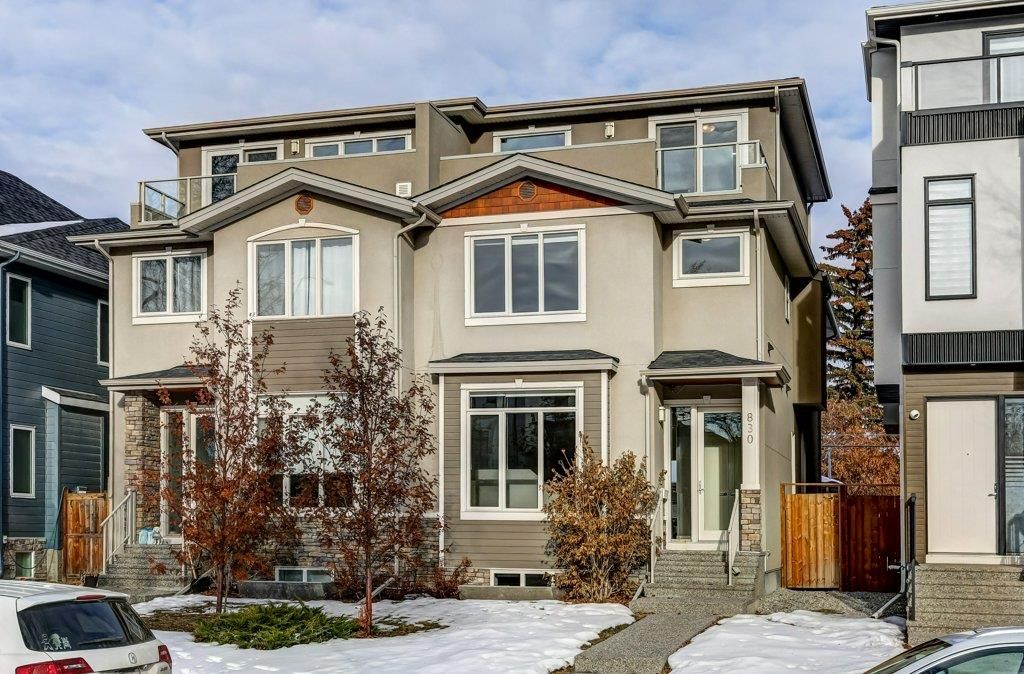 Main Photo: 830 23 Avenue NW in Calgary: Mount Pleasant Semi Detached (Half Duplex) for sale : MLS®# A2020090