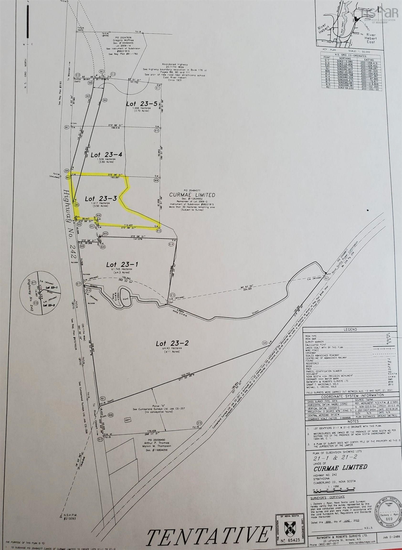 Main Photo: 23-3 242 Highway in River Hebert East: 102S-South of Hwy 104, Parrsboro Vacant Land for sale (Northern Region)  : MLS®# 202312416