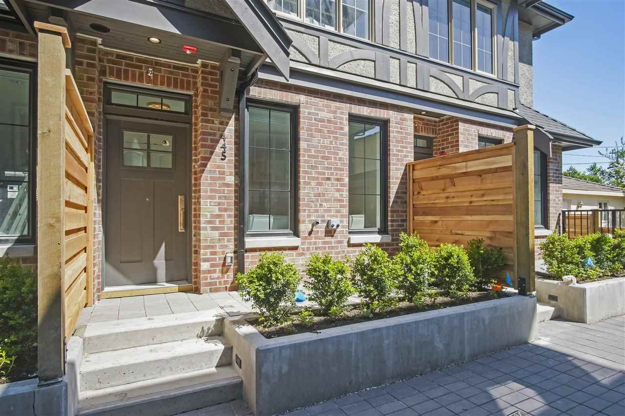 Main Photo: 449 W 63RD Avenue in Vancouver: Marpole Townhouse for sale in "Tudor House by Formwerks" (Vancouver West)  : MLS®# R2397881