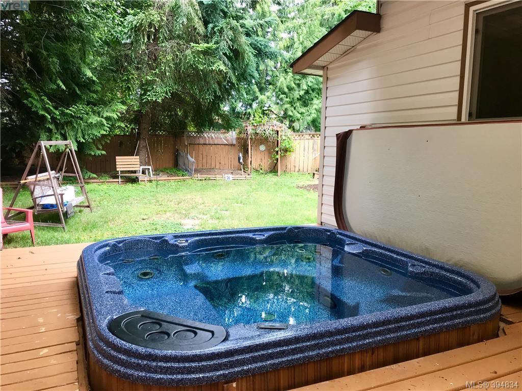 Sunken Hot tub on back deck