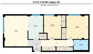 Photo 3: 2 1715 13 Street SW in Calgary: Lower Mount Royal Apartment for sale : MLS®# A2120873