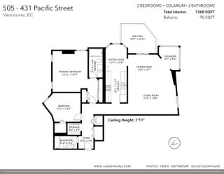 Photo 38: A505 431 PACIFIC Street in Vancouver: Yaletown Condo for sale in "Pacific Point" (Vancouver West)  : MLS®# R2879102
