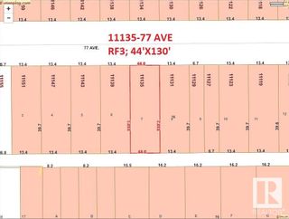 Main Photo: 11135 77 Avenue in Edmonton: Zone 15 Vacant Lot/Land for sale : MLS®# E4332059