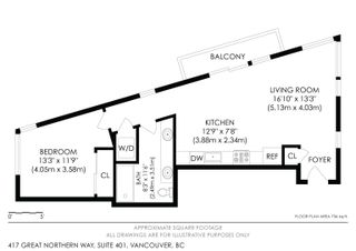 Photo 3: 401 417 GREAT NORTHERN Way in Vancouver: Strathcona Condo for sale in "Canvas" (Vancouver East)  : MLS®# R2870732